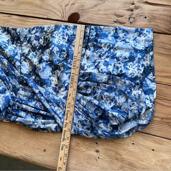 Guess Dress Women's Size 6 Blue Satin Sheath Chiffon Printed Vintage Y2K - Picture 10 of 10